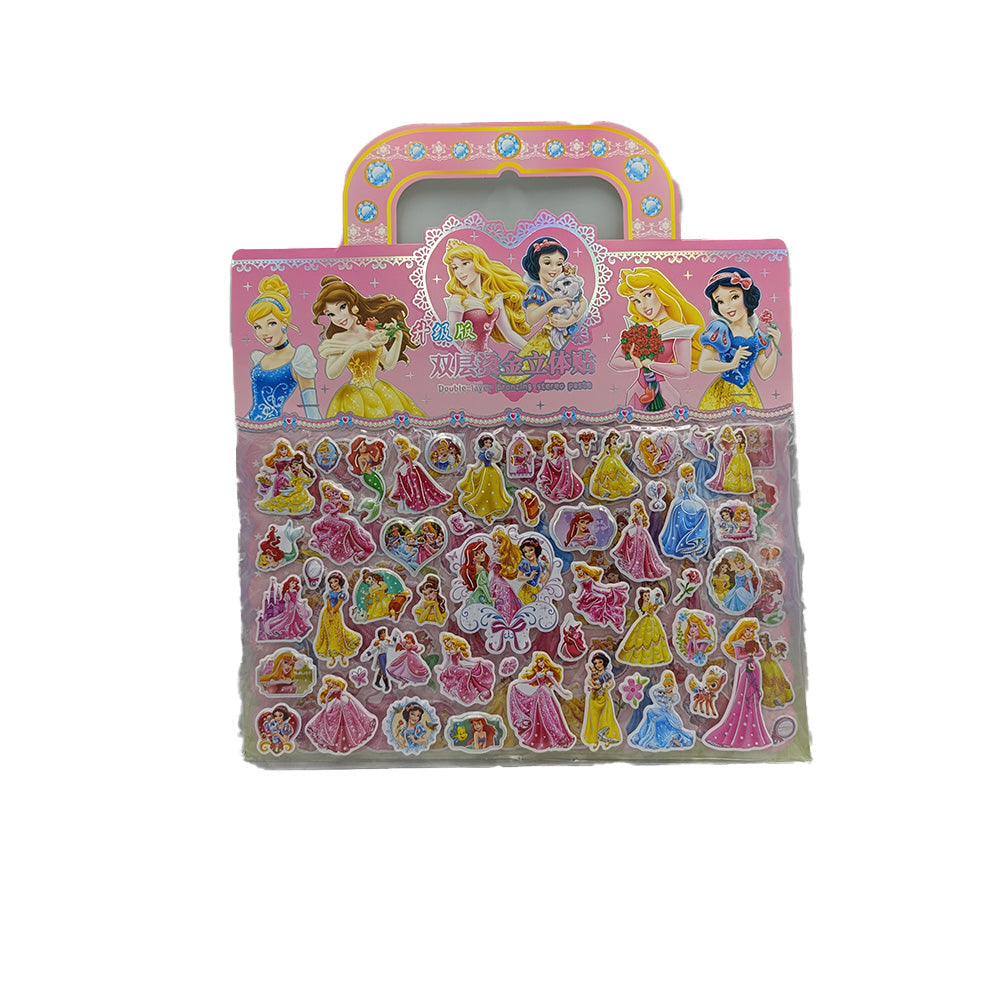 Αυτοκόλλητα Puffy Princesses 3D σε Διάφορα Σχέδια - 1 Τμχ