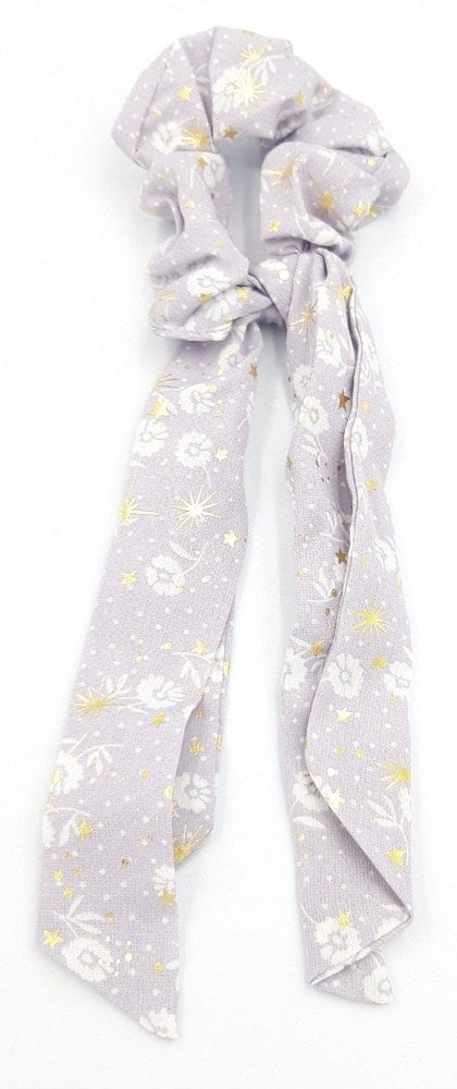 Σουρα Μαλλιων Με Κορδελα Λουλουδια Και Χρυσες Λεπτομερειες