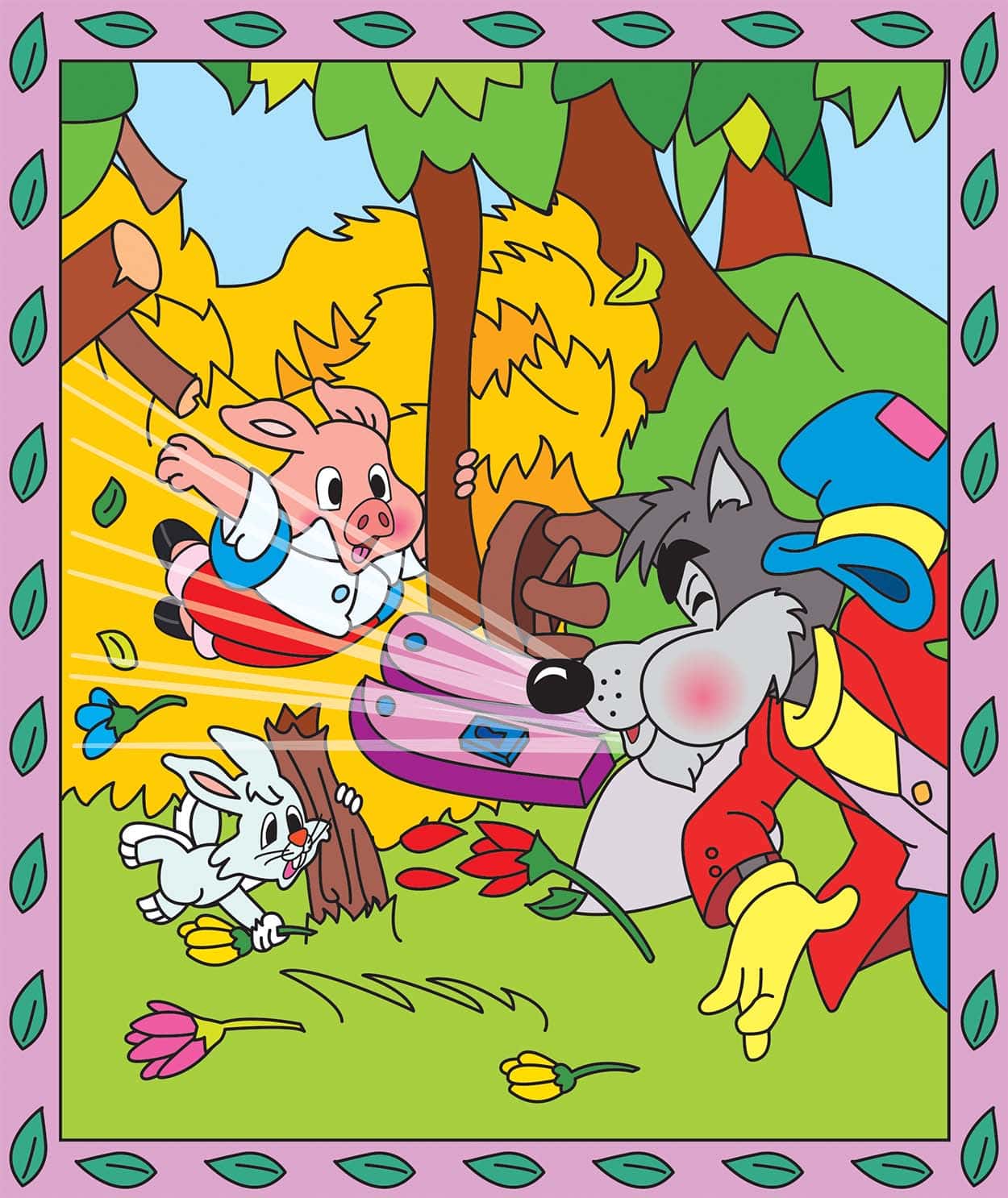 Χρωματιζω Με Νερο 6 Τα Τρια Γουρουνακια