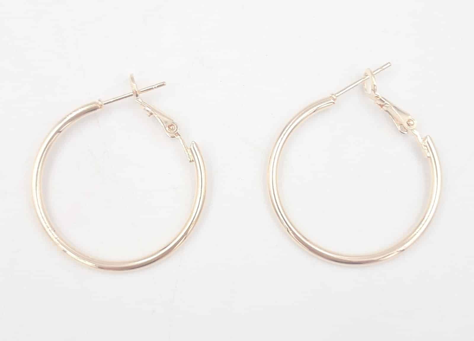 Κρικοι Χρυσο- Ασημι Φ3Cm