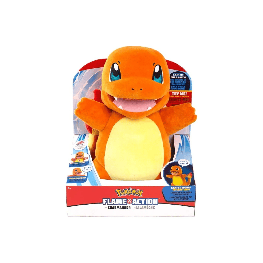 Pokemon Λουτρινο 25 Εκ Με Ηχο &Amp; Φως Charmander