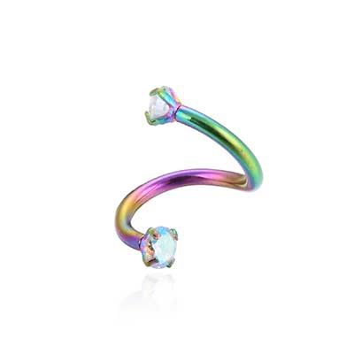 Twister Πολυχρωμο 8Mm Με Ζιρκον