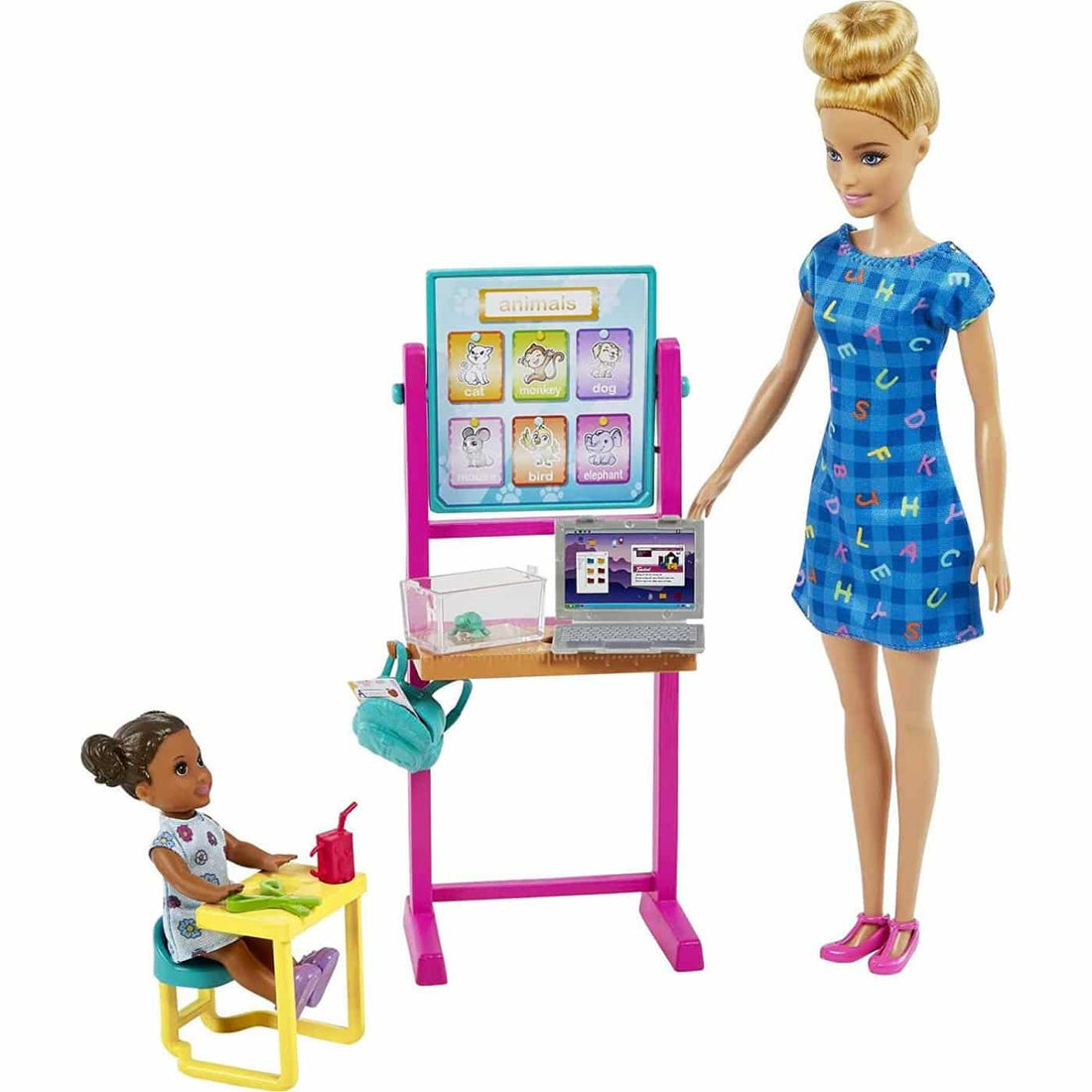 Mattel Barbie Σετ Επαγγελματα Με Παιδακια Και Ζωακια - Δασκαλα Ξανθια