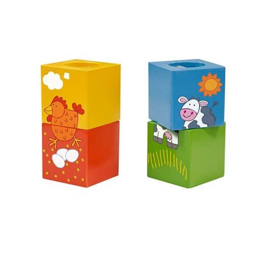 Classic World Discovery Cubes With Animal Puzzlecl3522