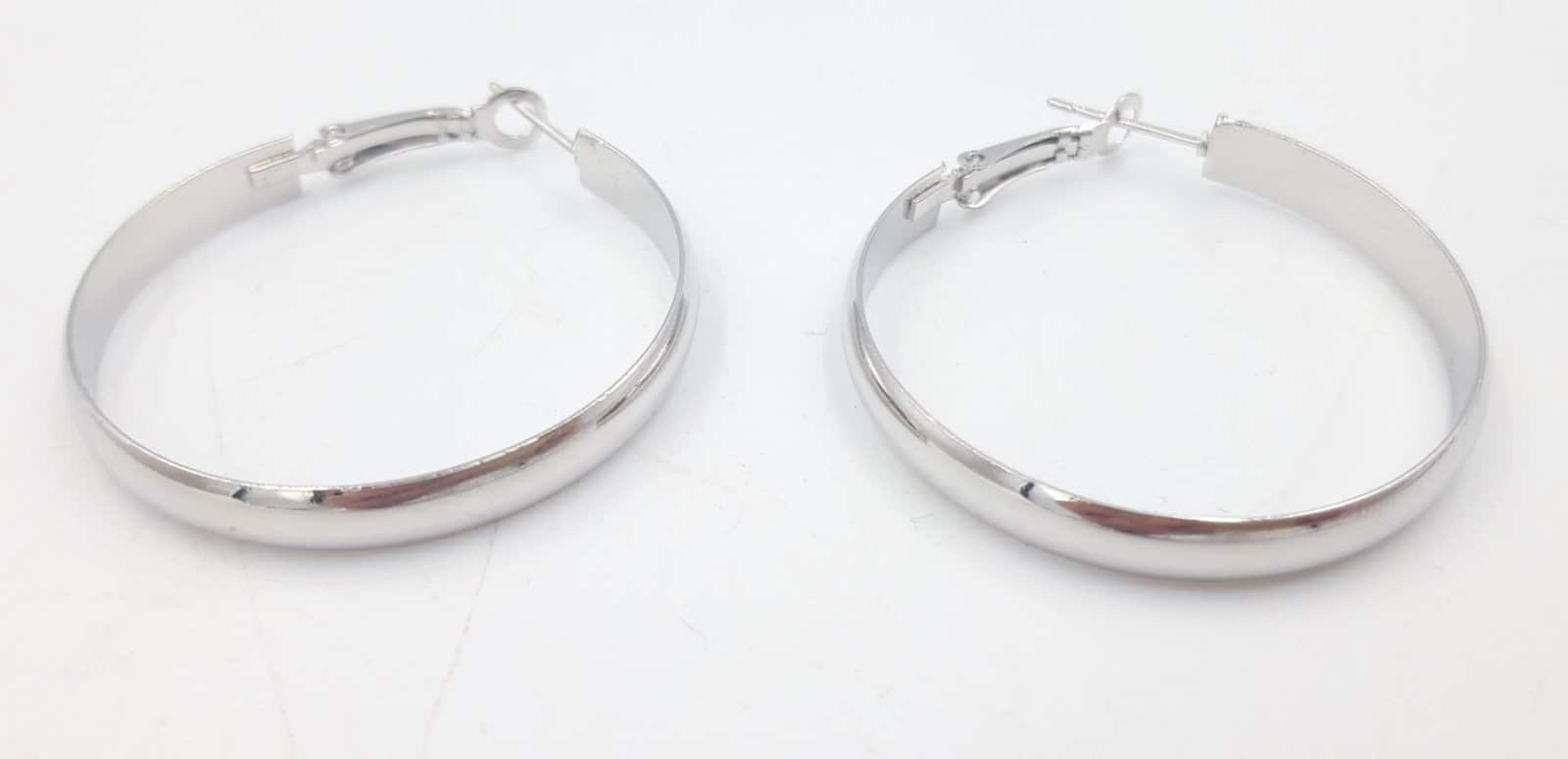 Κρικοι Φαρδιοι Χρυσο-Ασημι Φ3.5Cm