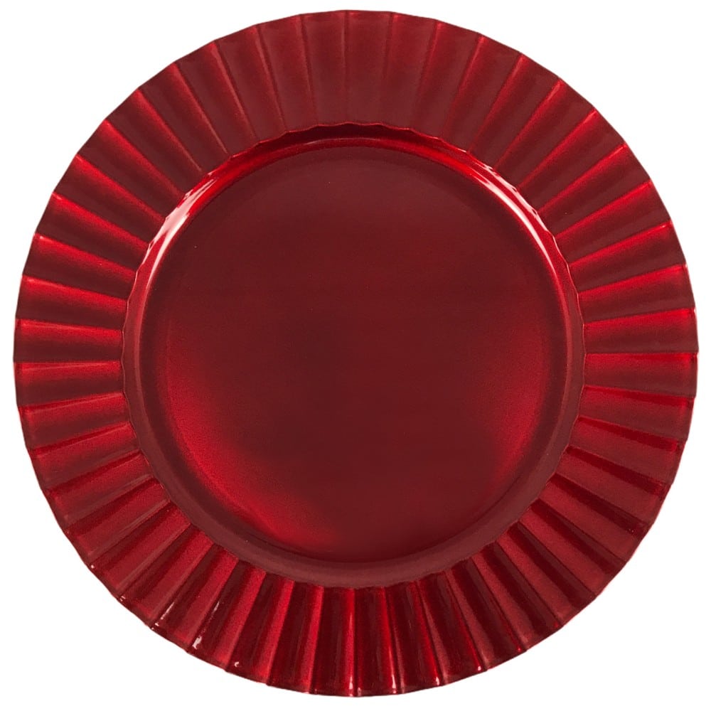 TrademarktΧριστουγεννιατικη Πιατελα Διακοσμητικη Πλαστικη Κοκκινη Κυματιστη Ακρηpapell.gr