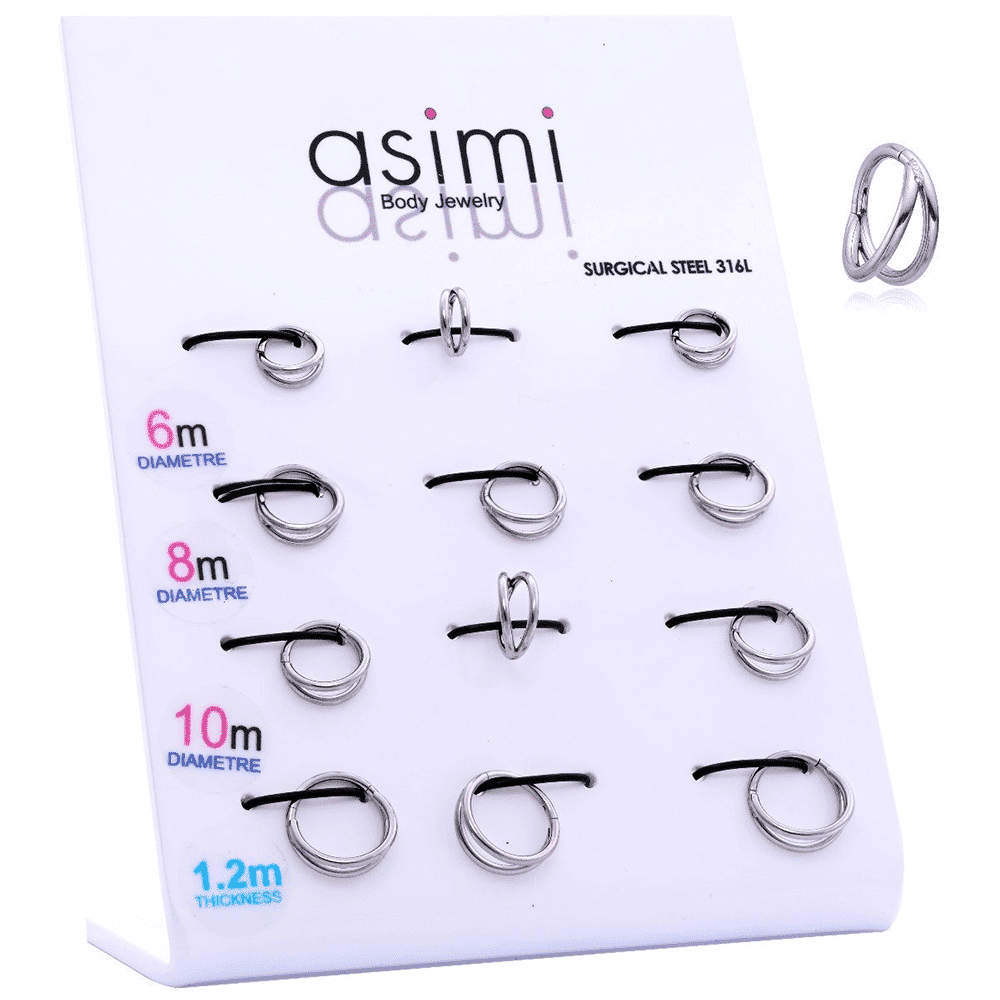 Διπλο Clicker 6-8-10Mm Surgical Steel 316L