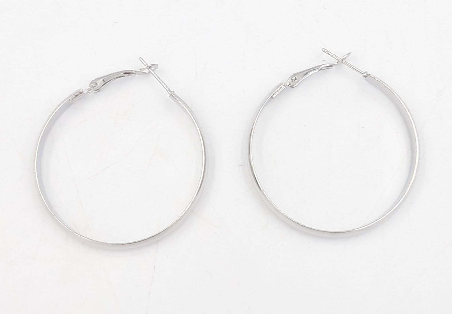 Κρικοι Φαρδιοι Χρυσο-Ασημι Φ3.5Cm