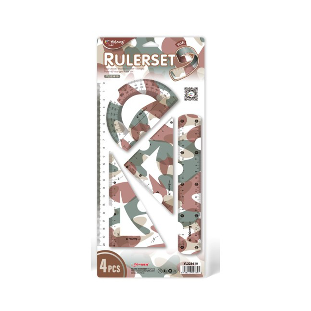 TrademarktΣετ Χάρακες Soft Παραλλαγή 20cm 38x18  εκατοστάpapell.gr