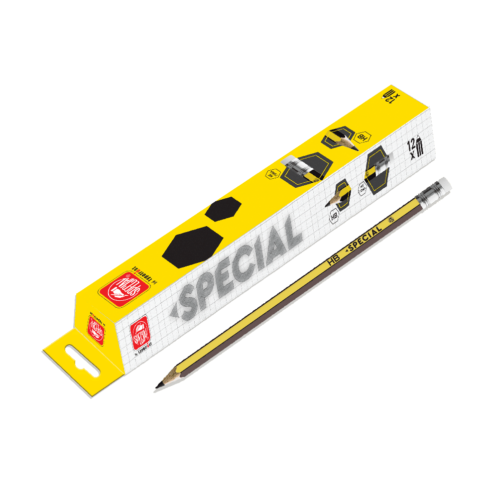 SPECIALSpecial Μολύβι HB Με Γόμα Κίτρινοpapell.gr