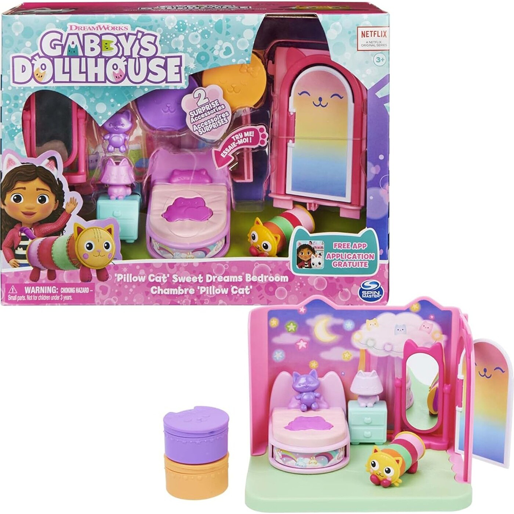 Spin MasterSpin Master Gabbys Dollhouse: Μίνι Σετ Δωμάτια Κουκλόσπιτου - Υπνοδωμάτιοpapell.gr