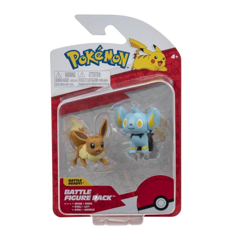 Eevee And Shinx Battle Figure Pack Pokémon Action Toy