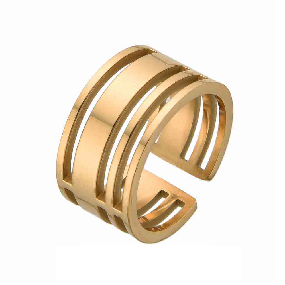 AsimiΕπίχρυσο Δαχτυλίδι Stainless Steel 1 Τεμάχιοpapell.gr