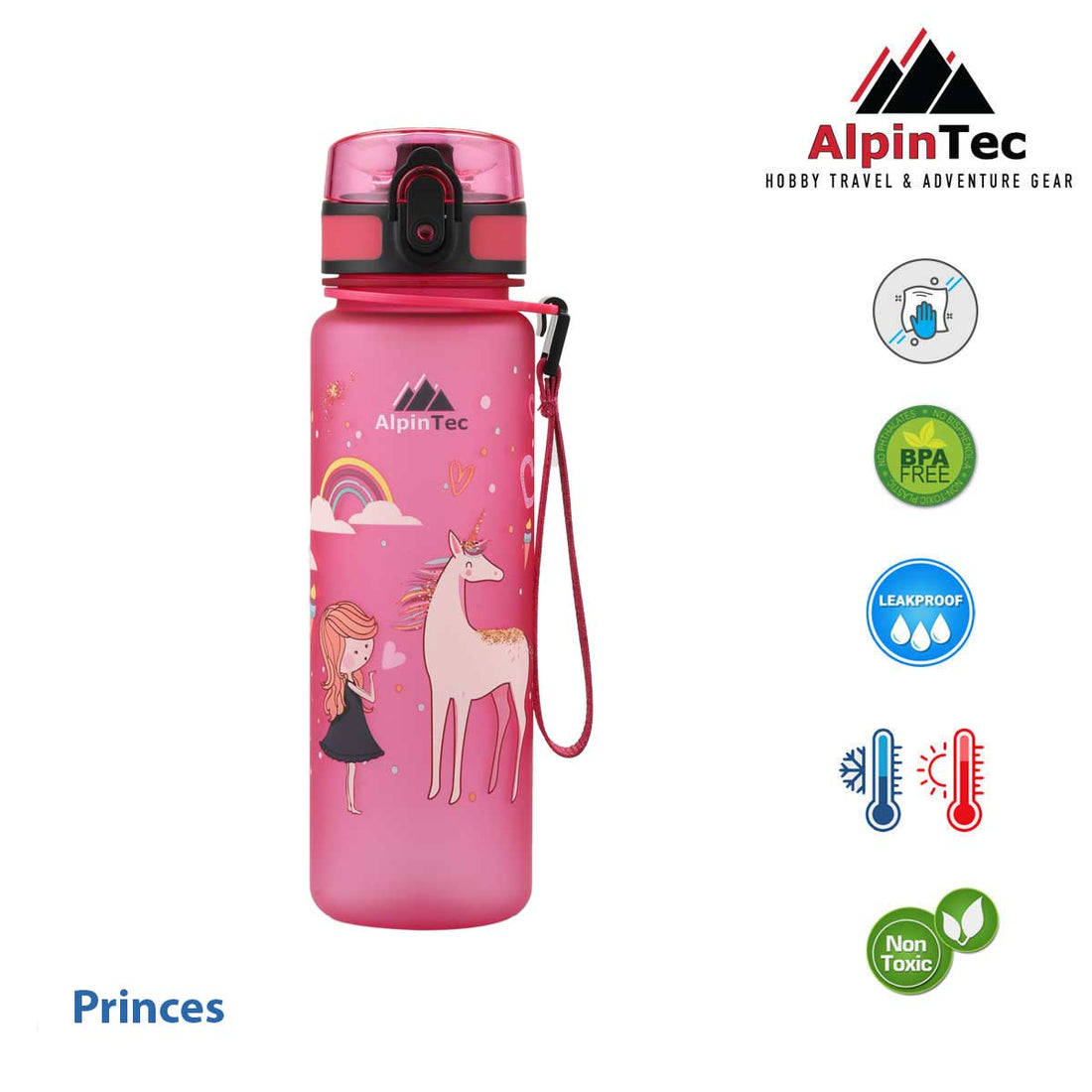 Alpintec Παγουρι Kids 500Ml Pink Princess