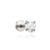 Σκουλαρικι Heart Tragus With Zircon 3-4-5-6Mm Surgical Steel 316L