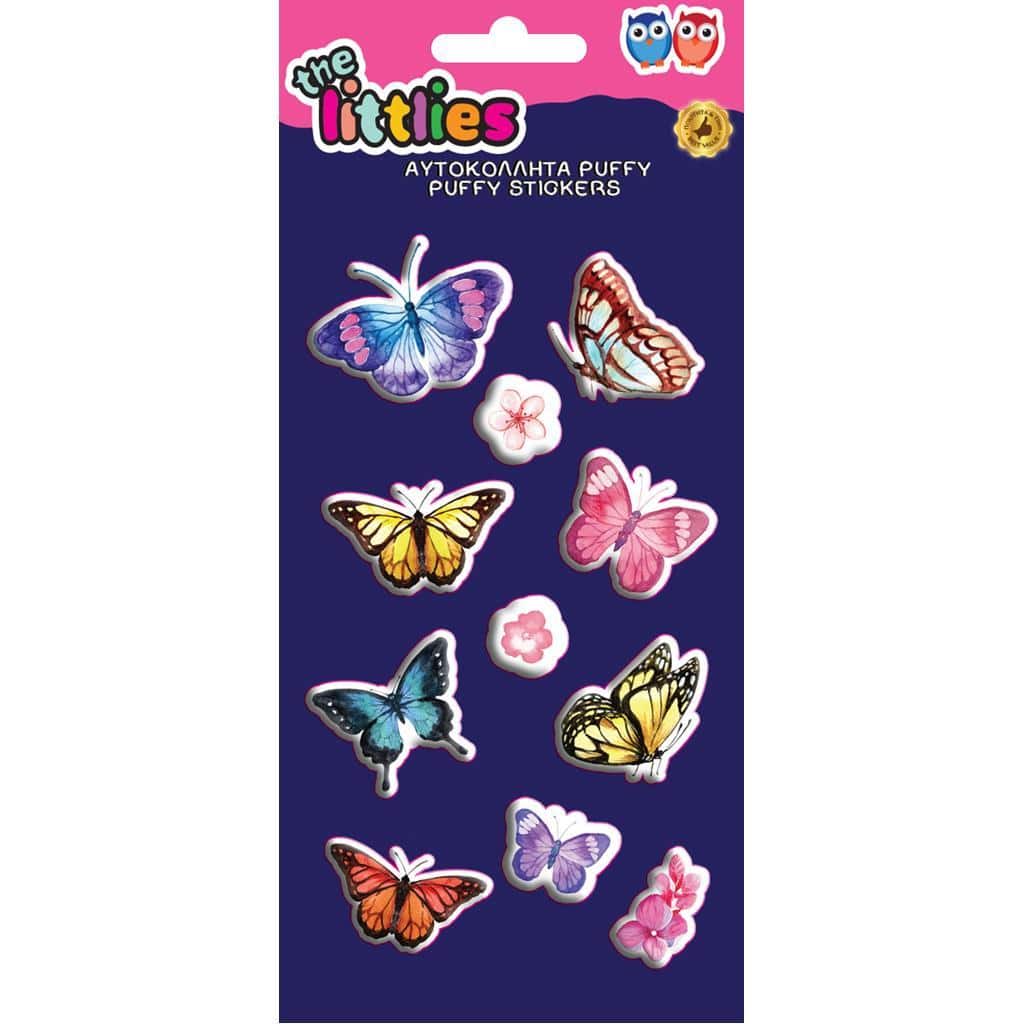 The Littles Αυτοκολλητα Puffy 10 Χ 22 Εκ Πεταλουδα