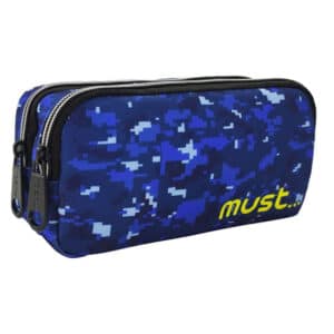 Κασετινα Must 2 Φερμουαρ 20Χ6Χ9Cm Pixel Army Rpet Μπλε