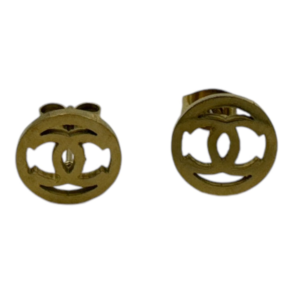 OEMΣκουλαρίκια Stainless Steel Διπλό C Σε Κύκλο Χρυσό- Ασημί 1εκpapell.gr