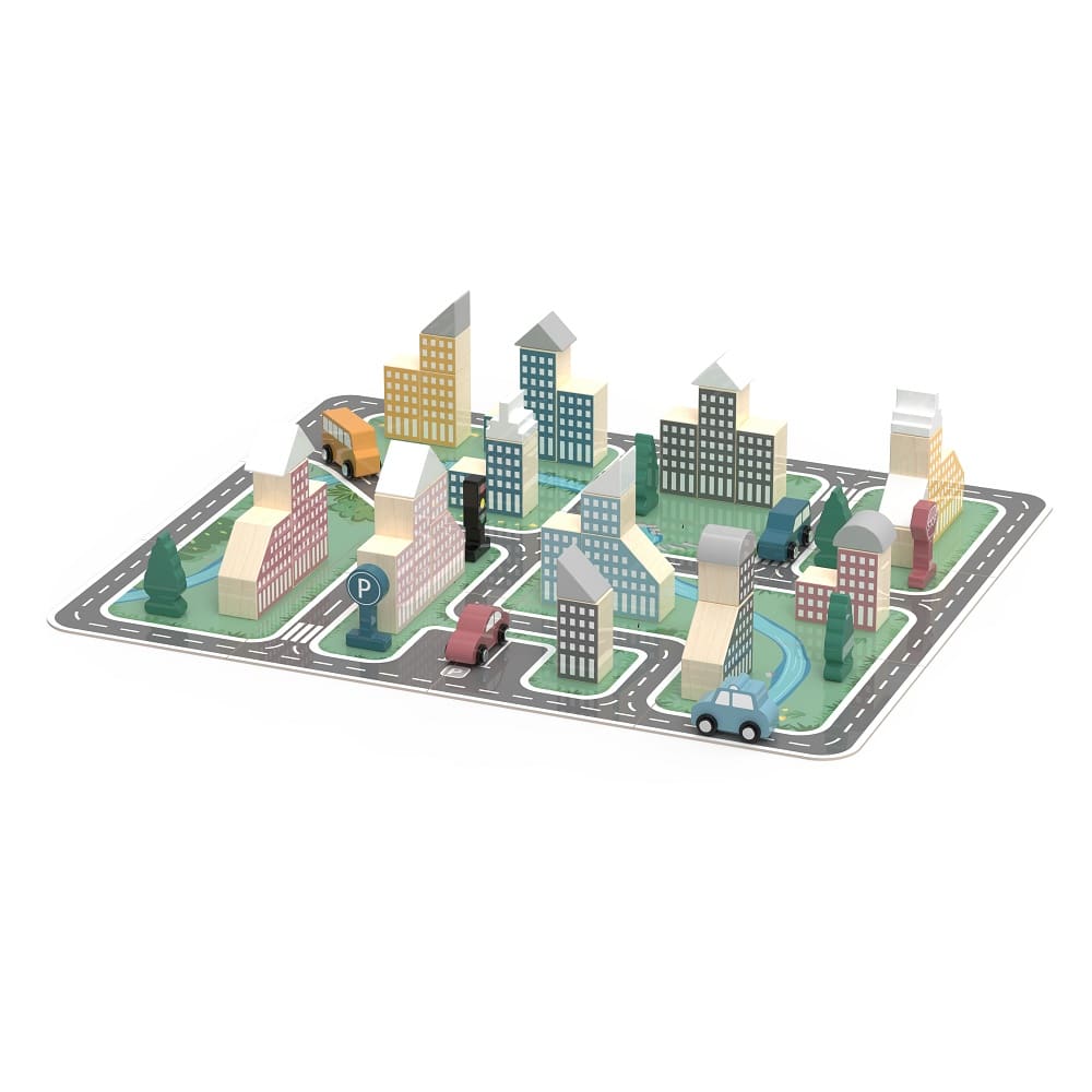 Viga 56 Ξυλινα Τουβλακια " Η Πολη "