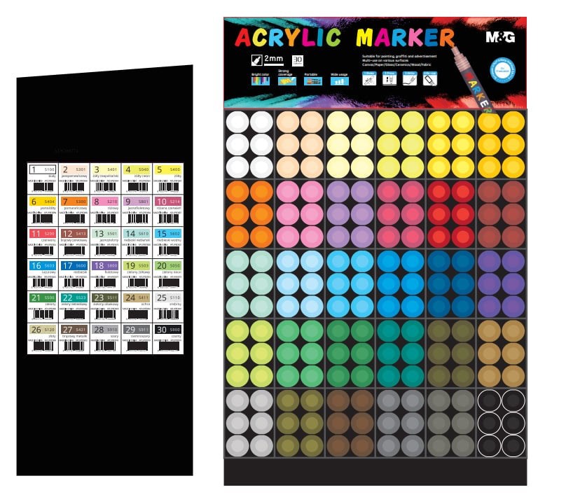 LABEL|M&GM&Amp;G Ακρυλικος Μαρκαδορος Χρωμα Γκρι S910papell.gr