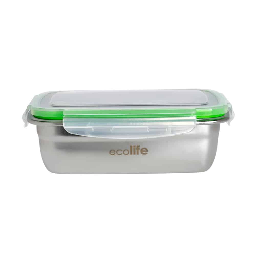 ECOLIFEEcolife Φαγητοδοχείο Inox - Πράσινο Καπάκι- 850 mlpapell.gr
