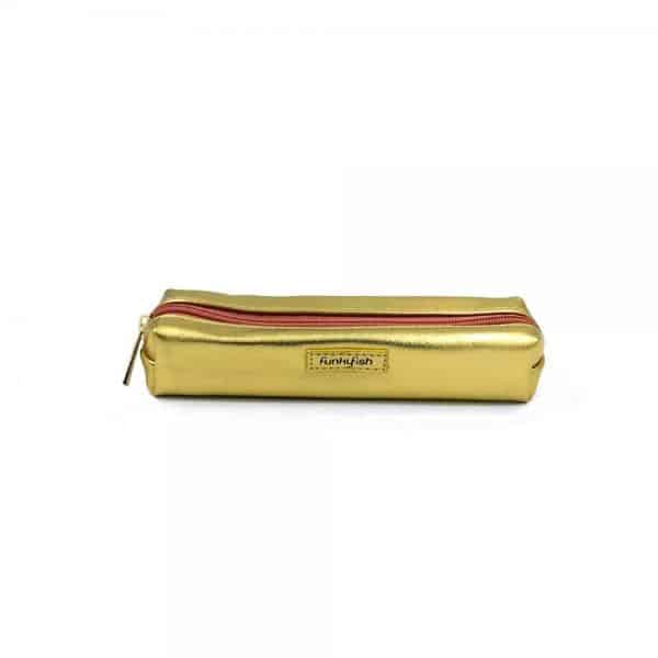 Ff Pencil Case Gold Pink