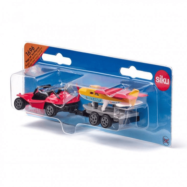 Siku Αυτοκινητακι Buggy Με Τρειλερ &Amp; Αεροπλανο