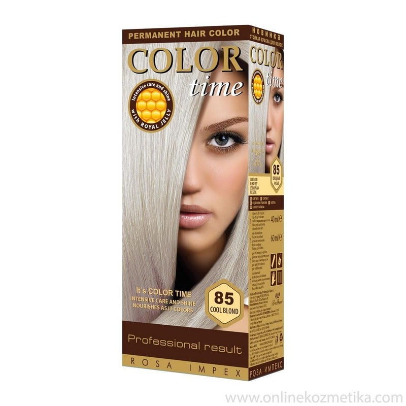 Color Time Μονιμη Βαφη Μαλλιων Gel Nο85- Cool Blond