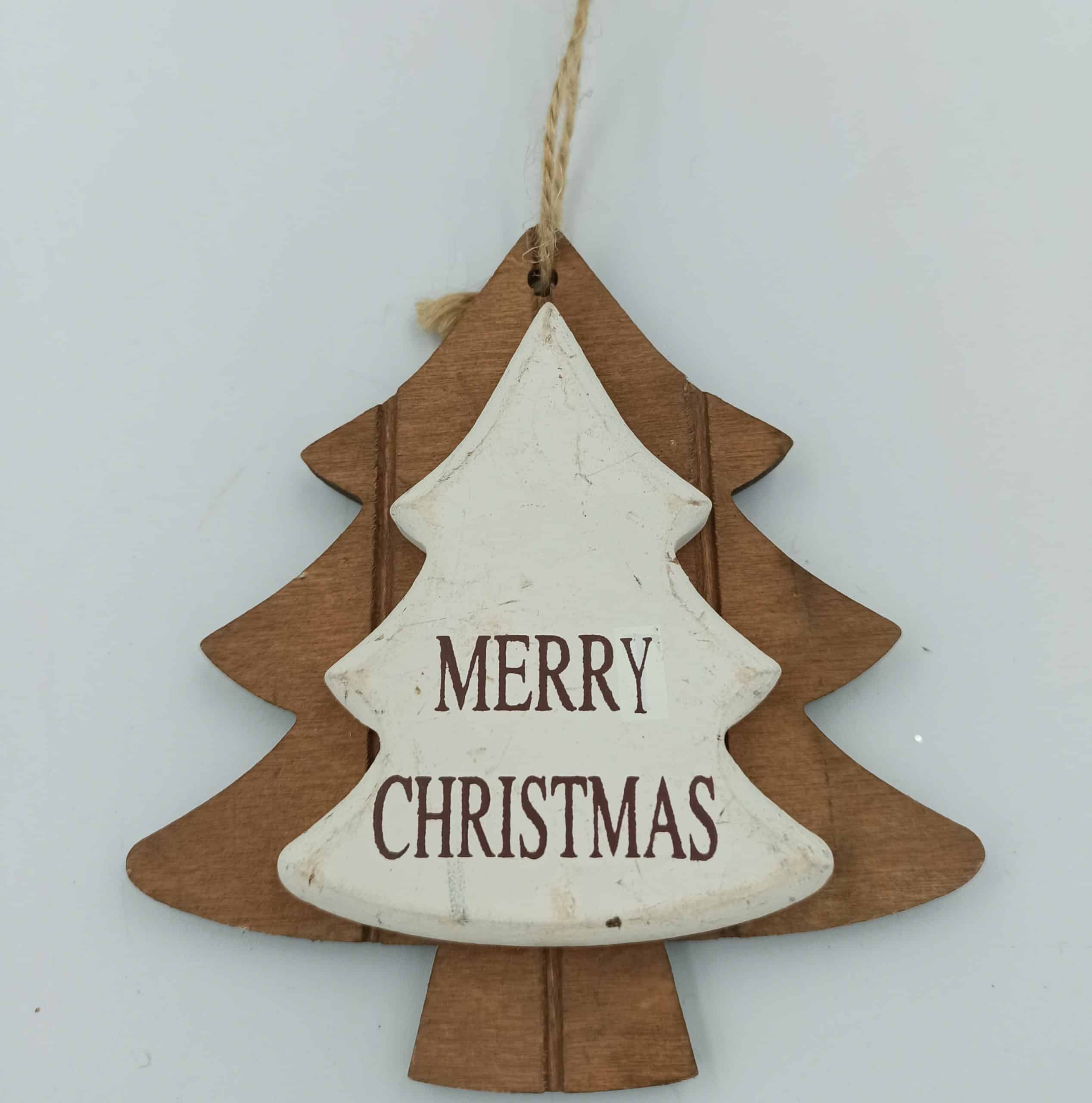 Κρεμαστο Ξυλινο Διακοσμητικο Δεντρο/ Αστερι