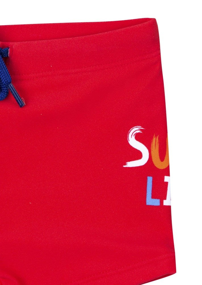 Losan Boxer Κοκκινο Με Πολυχρωμη Καμπια