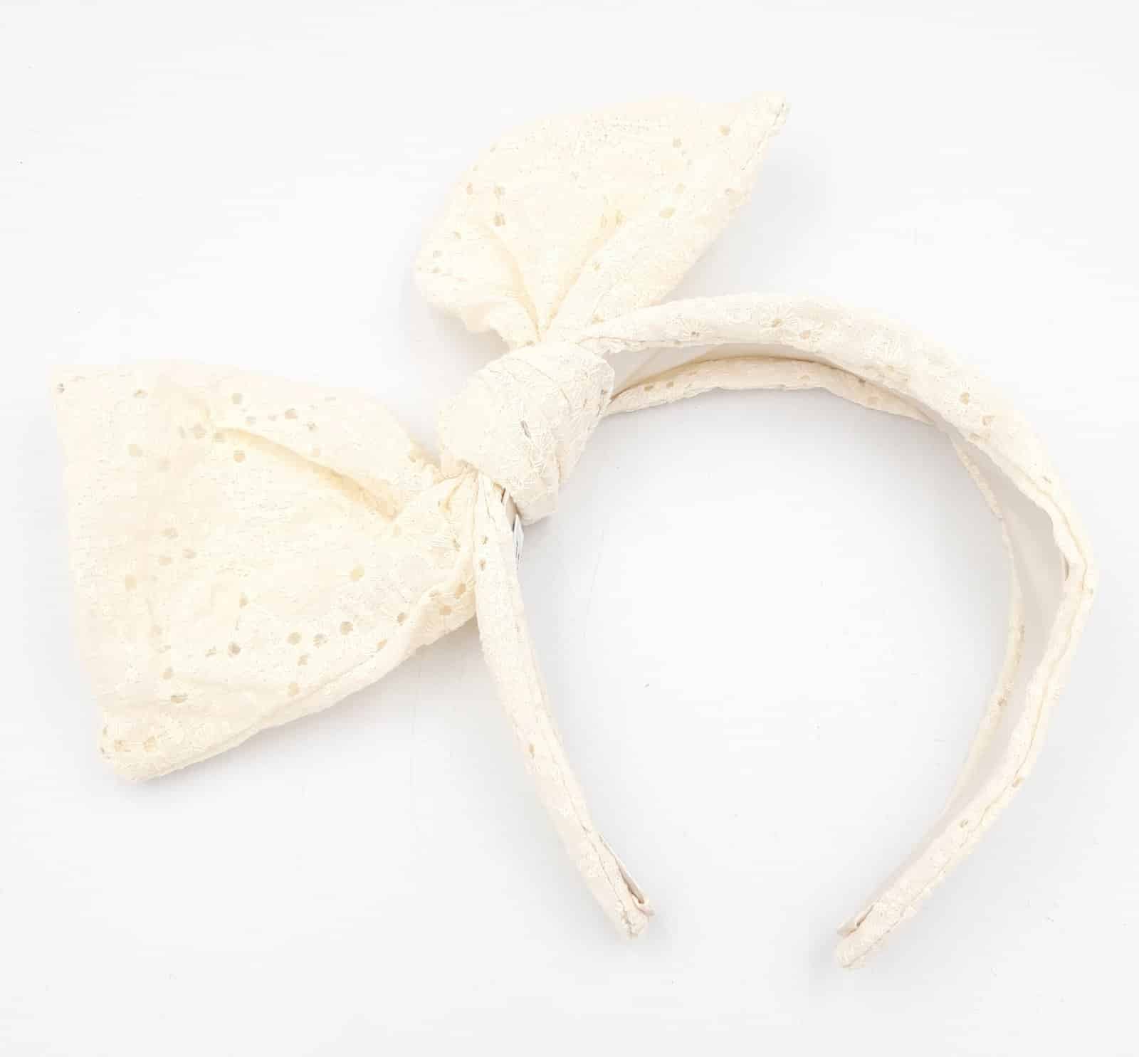 Στεκα Μαλλιων Πλεκτη Φαρδια Με Φιογκο