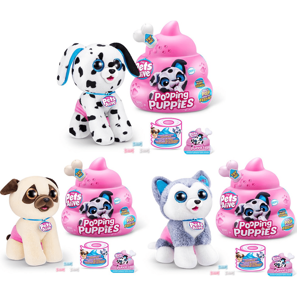 Zuru Κουταβι Pooping Puppies Pets Alive 3 Σχεδια - 1 Τμχ