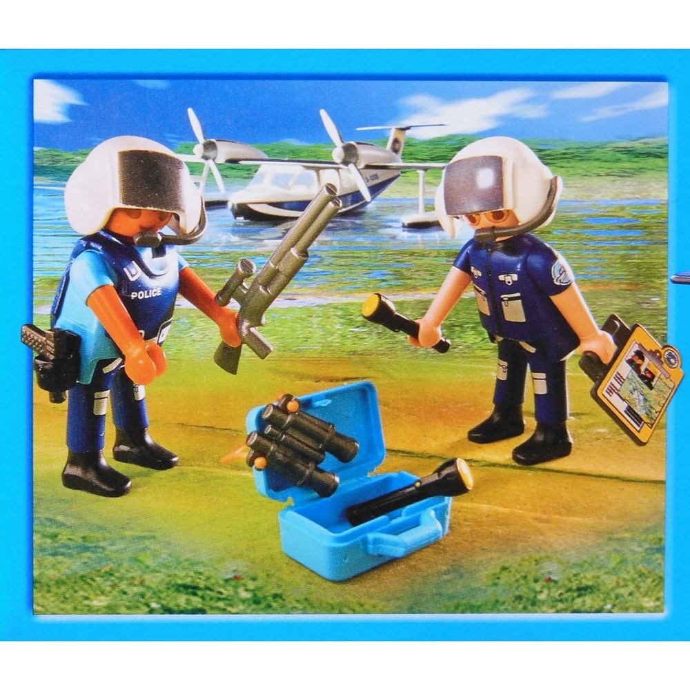 4445 Playmobil Action Αστυνομικo Υδροπλaνο