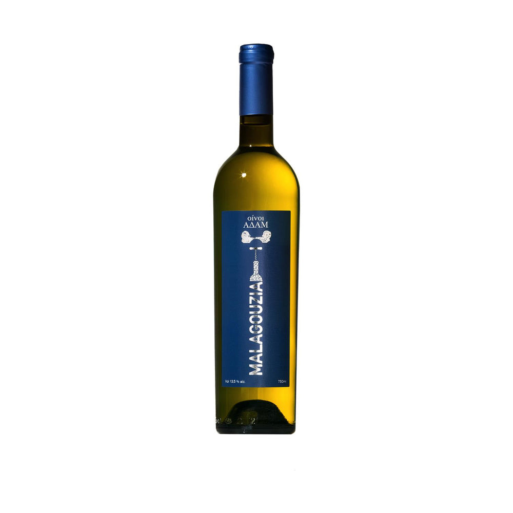 Adam Oinos - Malagouzia - Λευκός Ξηρός Οίνος ΠΓΕ 750ml — εικόνα 1