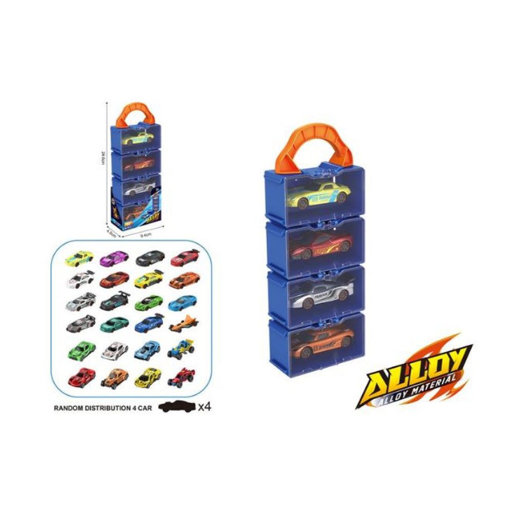 TrademarktΑγωνιστικά Οχήματα Μινιατούρες Σετ 4 Τμχ Σε Θήκη Διάφορα Σχέδια - 1 Τμχpapell.gr