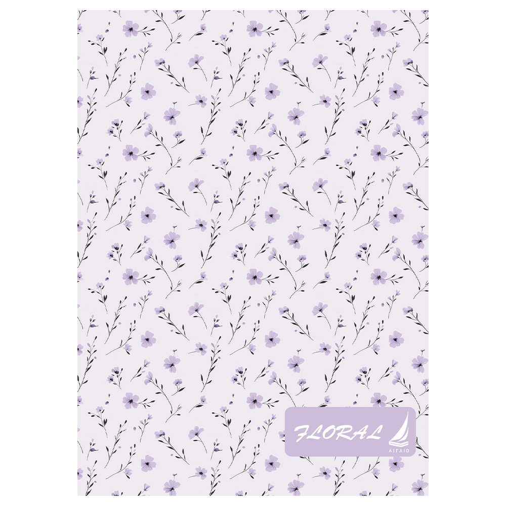 Αιγαίο Τετράδιο Σπιράλ Floral