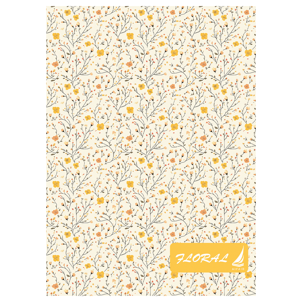 Αιγαίο Τετράδιο Σπιράλ Floral