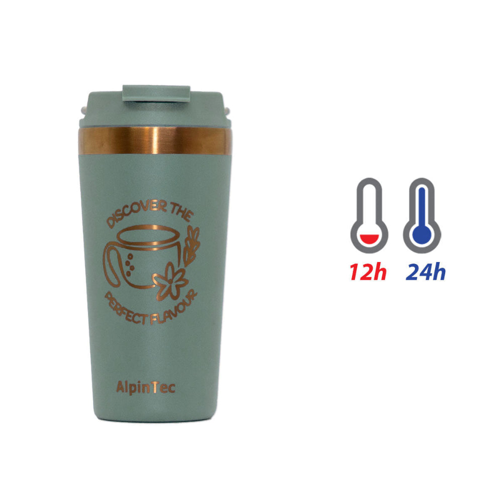 Alpintec Θερμός με Κεραμική Επίστρωση Moka 530ml - Dark Green