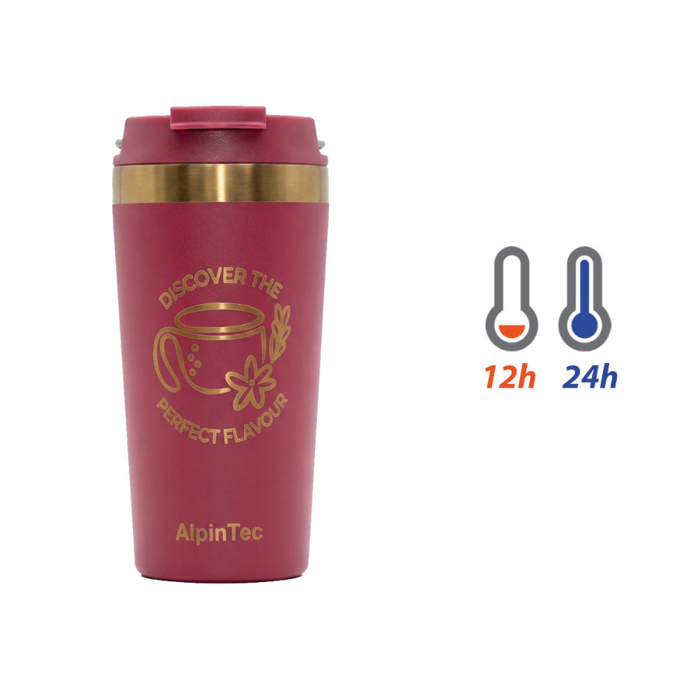 Alpintec Θερμός με Κεραμική Επίστρωση Moka 530ml - Red