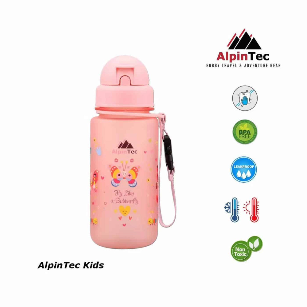 Alpintec Παγουρι 400Ml Kids Flamingo Butterfly Με Καλαμακι