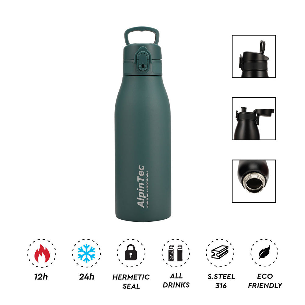 Alpintec Θερμός Fellow 2 Ανοξείδωτος 316/304 600ml - Blackish Green