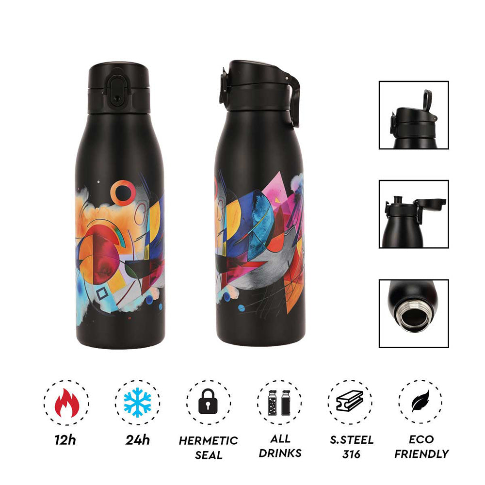 Alpintec Θερμός Fellow 2 Print Ανοξείδωτος 316/304 600ml – Black Abstract