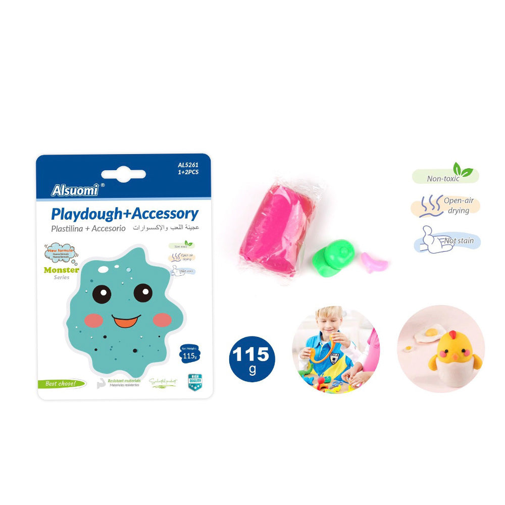 Alsuomi Playdough + Accessory Monster Πλαστελίνη με Αξεσουάρ 115gr