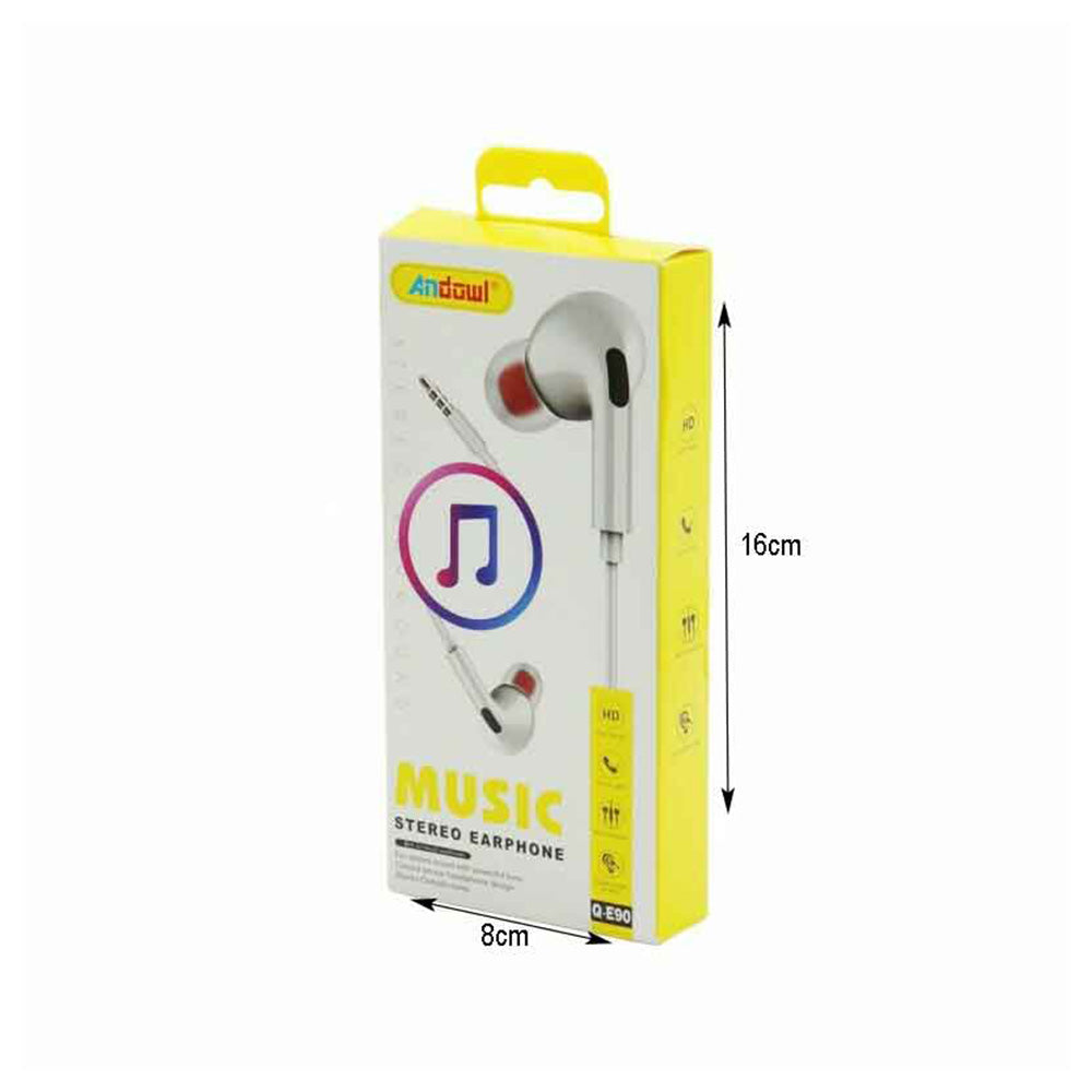 Andowl Q-E90 Ενσύρματα Ακουστικά In-Ear με Aux 3.5mm