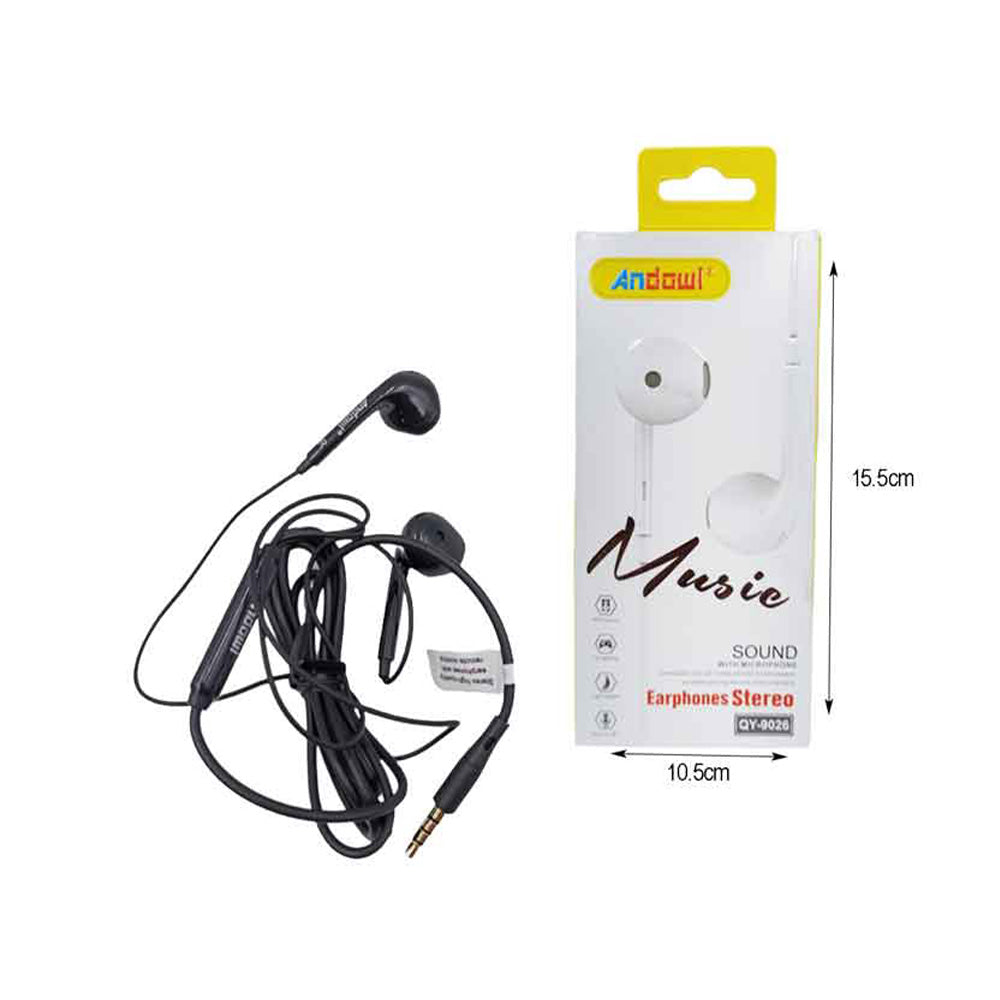 Andowl Ενσύρματα Ακουστικά In-Ear με Aux 3.5mm & Μικρόφωνο