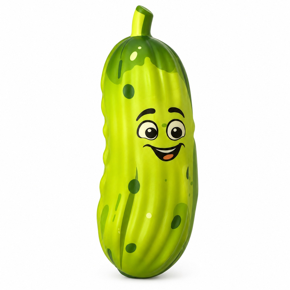 Squishy Antistress Αγγουράκι Πράσινο 