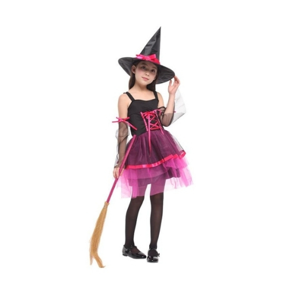 TrademarktΑποκριάτικη Παιδική Στολή Μαγισσούλα Ροζ Μίντι Φόρεμα Τούλιpapell.gr