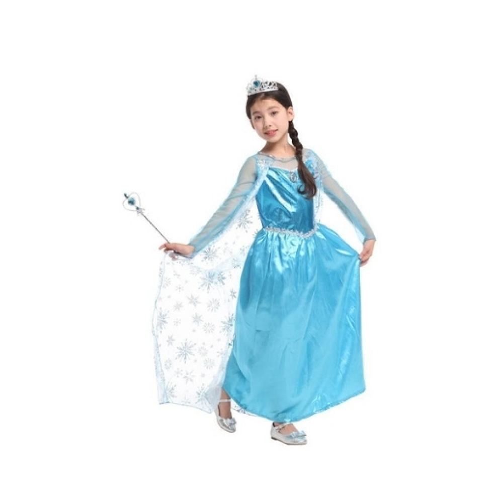 Αποκριάτικη Παιδική Στολή Πριγκίπισσα Του Πάγου Μπλε