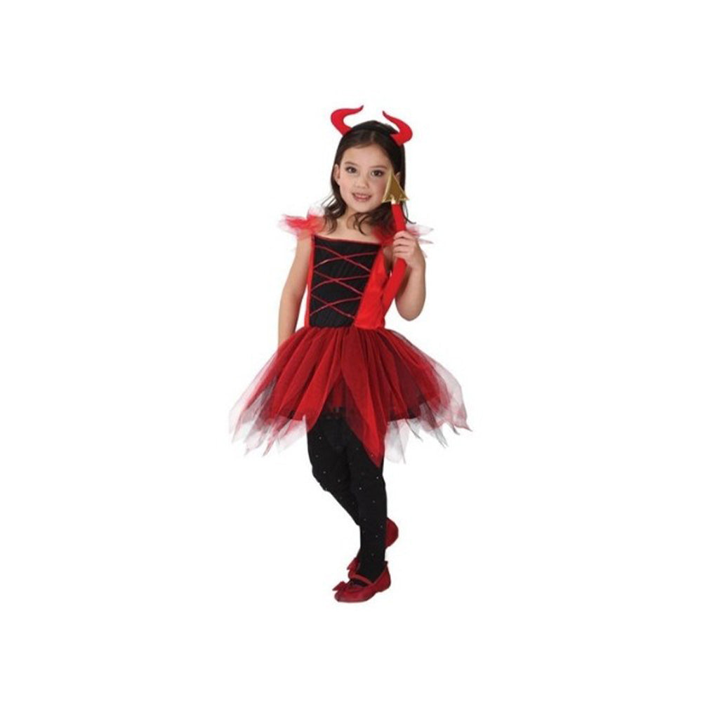 Αποκριάτικη Στολή Παιδική Διαβολάκι με Κόκκινο Φόρεμα