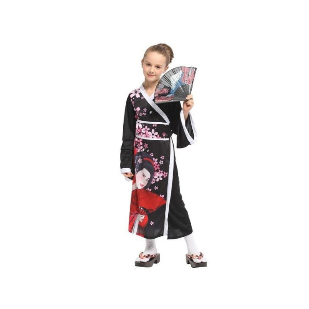 Αποκριάτικη Παιδική Στολή Γκέισα με Φόρεμα & Ζώνη